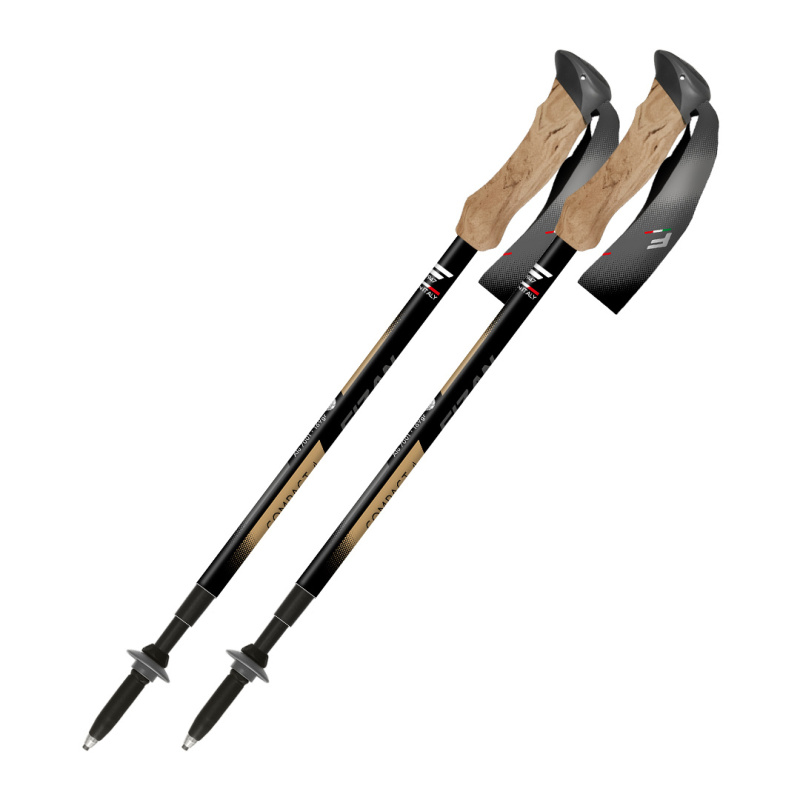 Trekové hole FIZAN Compact 4 Tech béžová