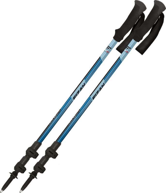 Trekové hole FIZAN Trek Pro - L modrá Velikost: L, Blue, 26