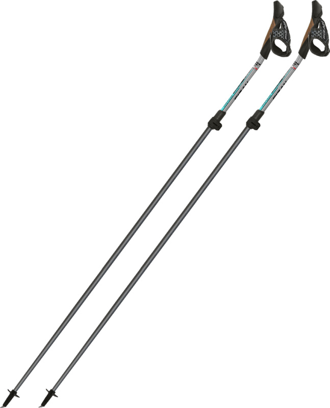 Nordic walking hole FIZAN Carbon Pro Impulse šedá