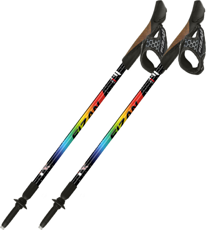 Dětské nordic walking hole FIZAN Speed Junior duhová