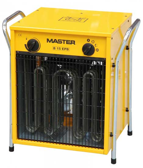Dílenské topidlo elektrické - přímotop, přenosné, 15 kW, napětí 400V - MASTER B15EPB
