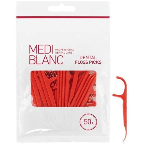MEDIBLANC Dentální párátka s nití 50 ks