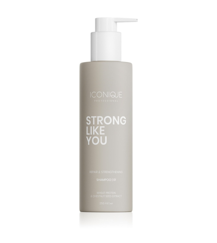 ICONIQUE Professional STRONG LIKE YOU Repair & Strengthening regenerační šampon pro poškozené vlasy 250 ml