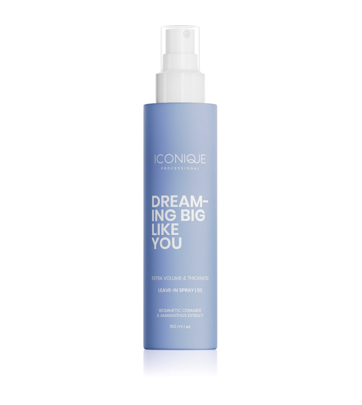 ICONIQUE Professional DREAMING BIG LIKE YOU Volume & Thickness bezoplachový sprej pro zvětšení objemu pro jemné vlasy 150 ml