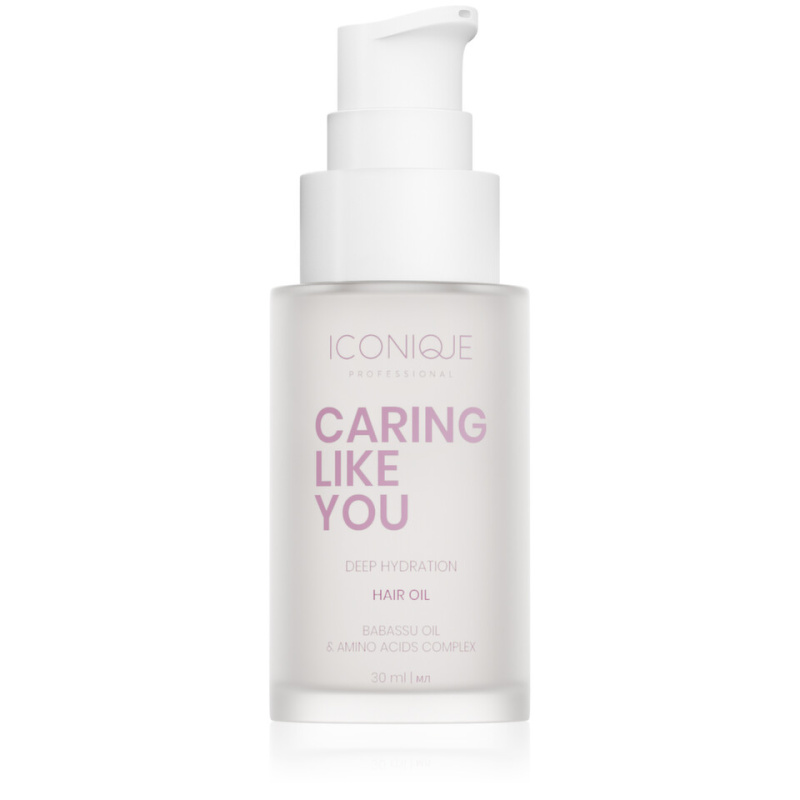 ICONIQUE Professional CARING LIKE YOU Deep Hydration hydratační olej pro suché a poškozené vlasy 30 ml