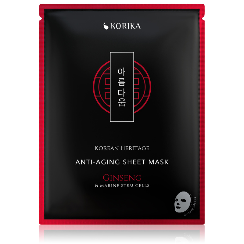KORIKA Plátýnková maska proti stárnutí Korean Heritage (Anti-Aging Sheet Mask) 25 g