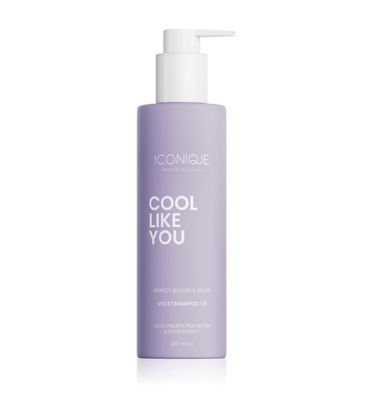 ICONIQUE Professional COOL LIKE YOU Perfect Blonde & Silver Violet šampon neutralizující žluté tóny 250 ml