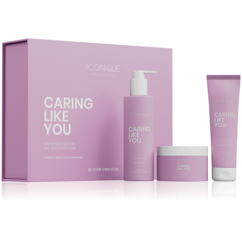 ICONIQUE Professional CARING LIKE YOU Deep Hydration Set sada pro suché a poškozené vlasy