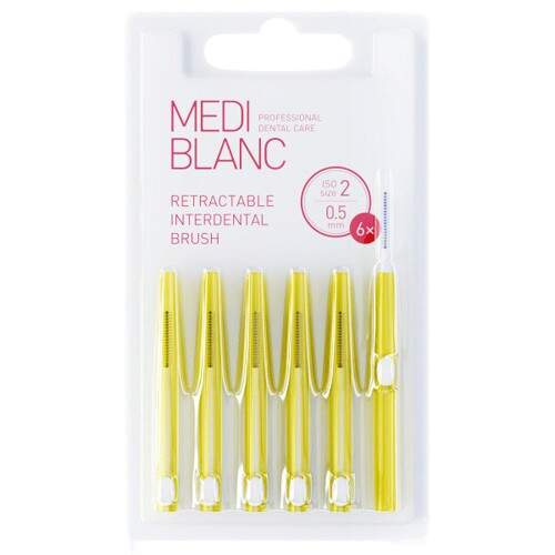 MEDIBLANC Mezizubní kartáčky 0,5 mm vysouvací 6 ks