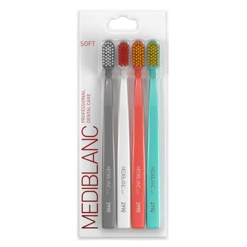 MEDIBLANC Zubní kartáček Soft 4 ks