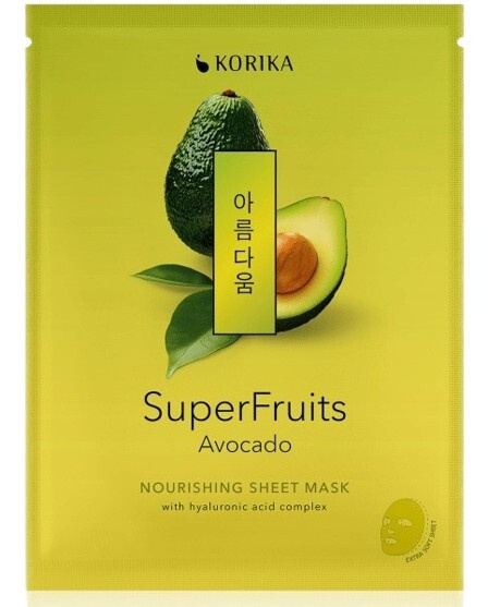 KORIKA SuperFruits Avokádo vyživující sheet maska 25 g