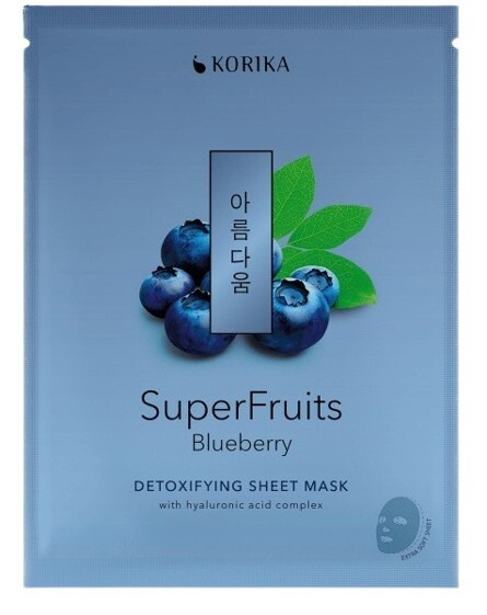 KORIKA SuperFruits Borůvka detoxikační sheet maska 25 g
