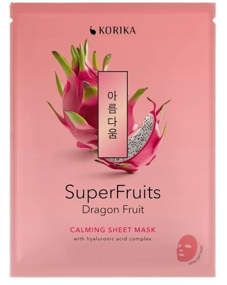 KORIKA SuperFruits Dračí ovoce zklidňující sheet maska 25 g