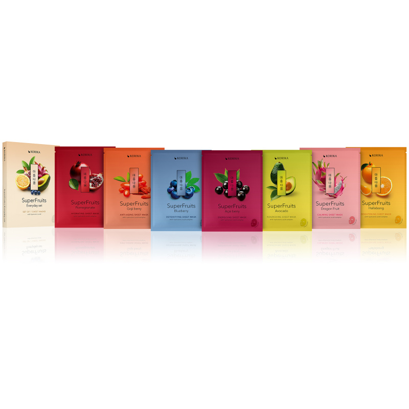 KORIKA SuperFruits Everyday sada sheet masek 7x25 g