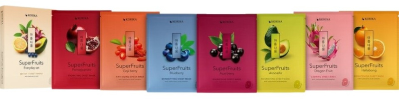 KORIKA SuperFruits Everyday sada sheet masek 7x25 g