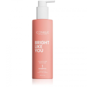 ICONIQUE Professional BRIGHT LIKE YOU Colour & Shine Protection Shampoo obnovující šampon pro barvené vlasy 250 ml