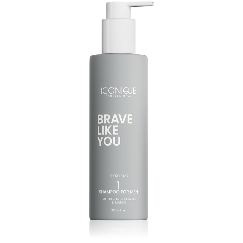 ICONIQUE Professional BRAVE LIKE YOU Energising Shampoo energizující šampon pro muže 250 ml