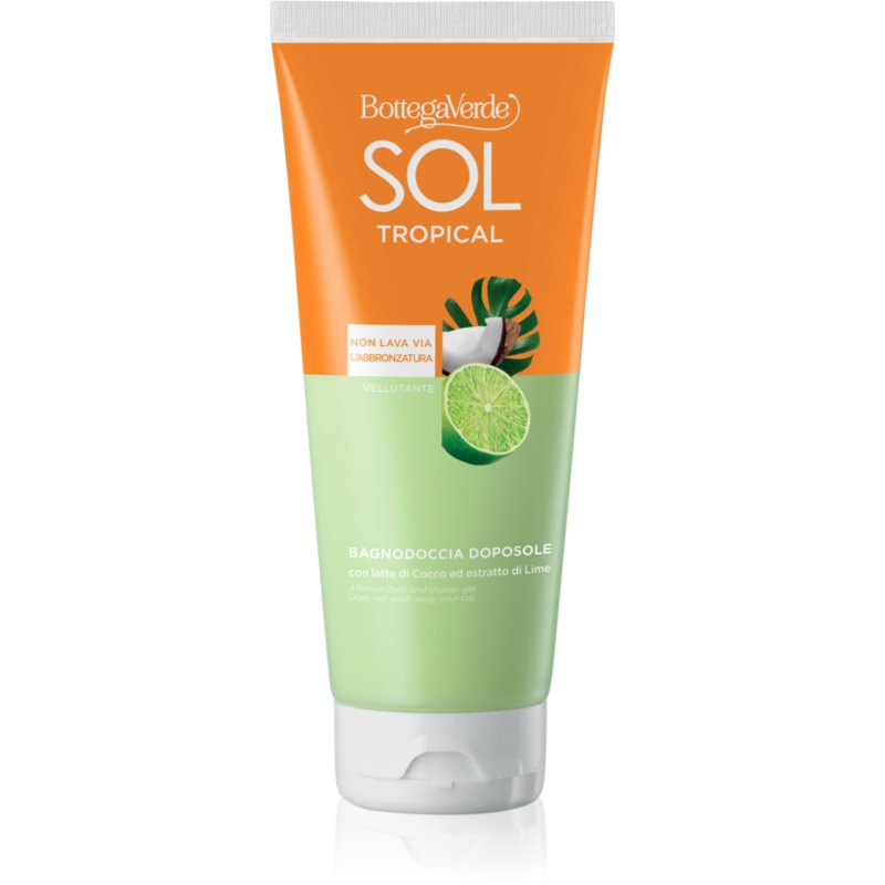 Bottega Verde Sol Cocco Lime sprchový a koupelový gel po opalování 200 ml
