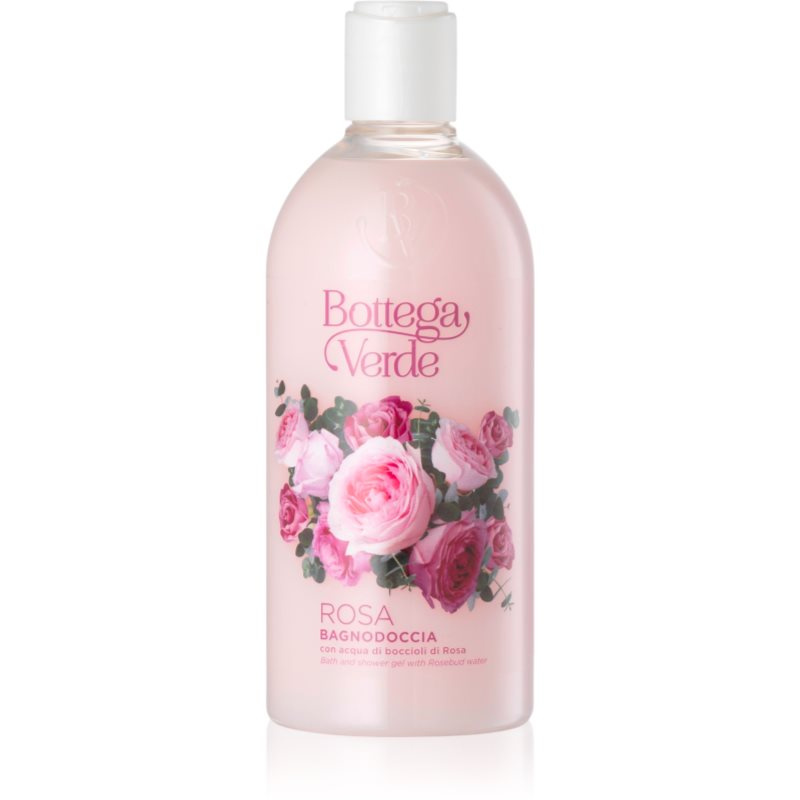 Bottega Verde Rosa pečující sprchová pěna s růžovou vodou 400 ml