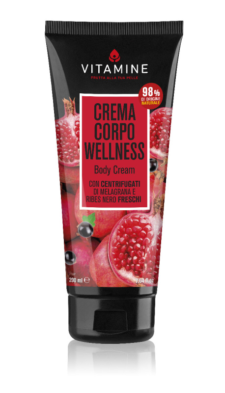 Vitamine Wellness Granátové jablko a rybíz tělový krém 200 ml
