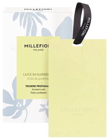 Millefiori Milano Laundry Luce Di Gardenia vonná karta 3 ks