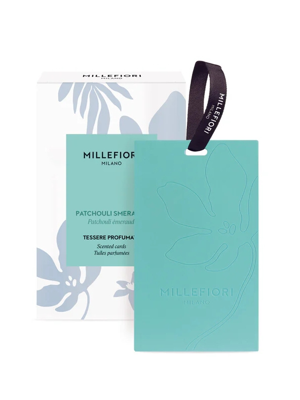 Millefiori Milano Laundry Patchouli Smeraldo vonná karta 3 ks