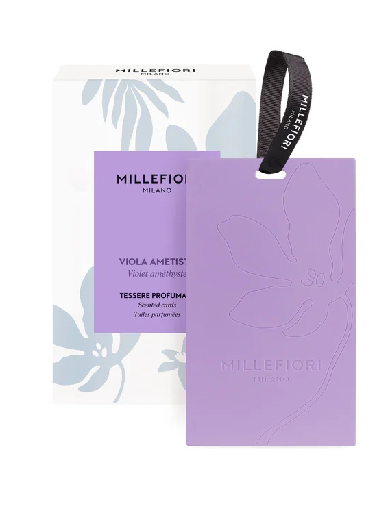 Millefiori Milano Laundry Viola Ametista vonná karta 3 ks