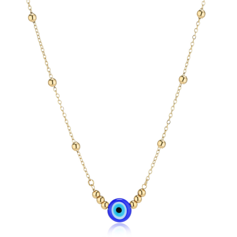 S'Agapõ Pozlacený náhrdelník s božím okem Witch SWH06
