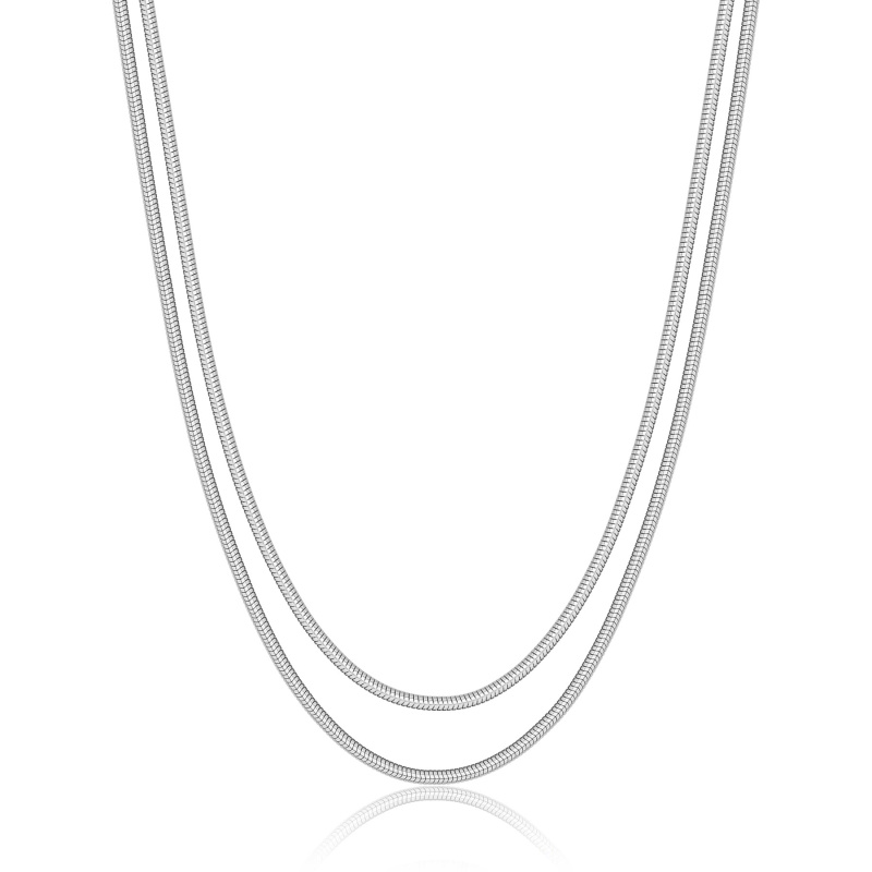 S'Agapõ Dvojitý luxusní náhrdelník z oceli Hádek Chunky SHK110