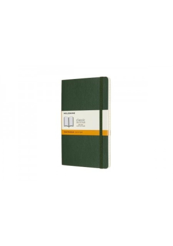 Moleskine Large Ruled Softcover Notebook, Myrtle Green Moleskine