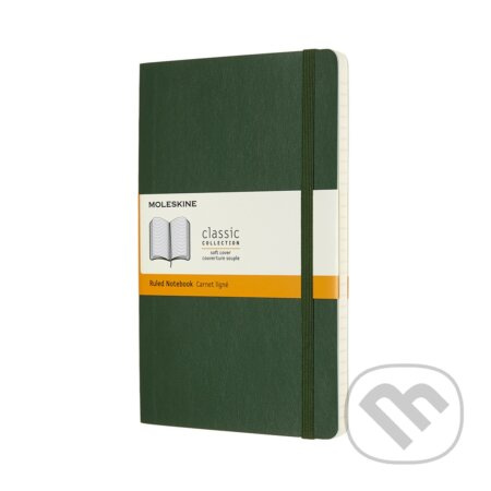 Moleskine Large Ruled Softcover Notebook, Myrtle Green Moleskine