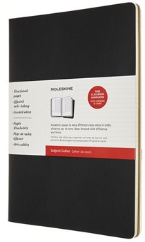 Moleskine sešity 2ks plánovací linkovaný černý a hnědý A4