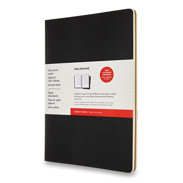 Moleskine sešity 2ks plánovací linkovaný černý a hnědý A4