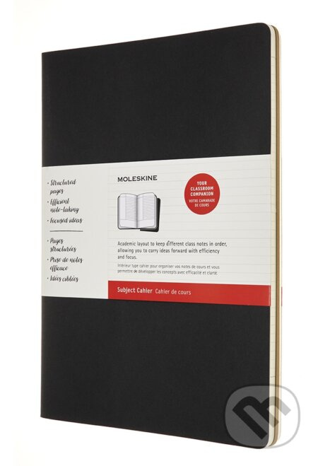 Moleskine sešity 2ks plánovací linkovaný černý a hnědý A4