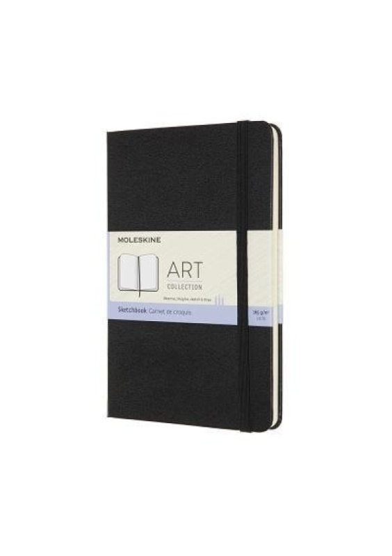 Skicář Moleskine - tvrdé desky M, čistý, černý