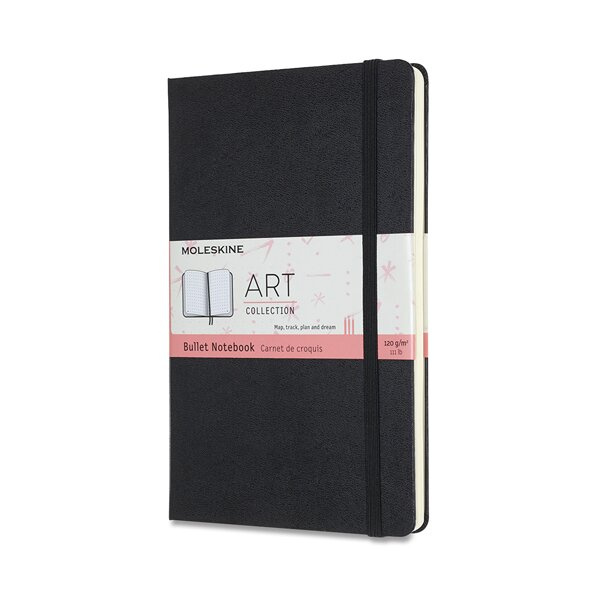 Zápisník Moleskine Art Bullet - tvrdé desky L, tečkovaný, černý