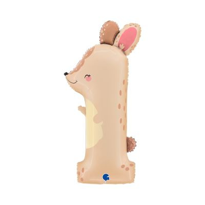 Balónek fóliový 97 cm Králík číslo 1 Albi