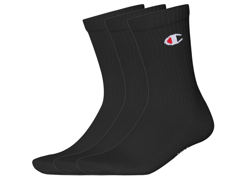 Champion Dámské / Pánské ponožky, 3 páry (černá, 39/42)