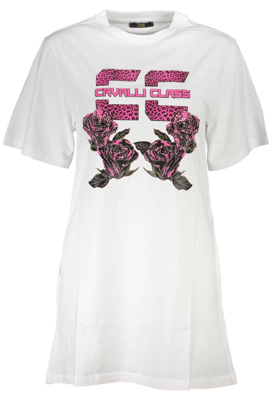 Bílé krátké šaty Cavalli Class