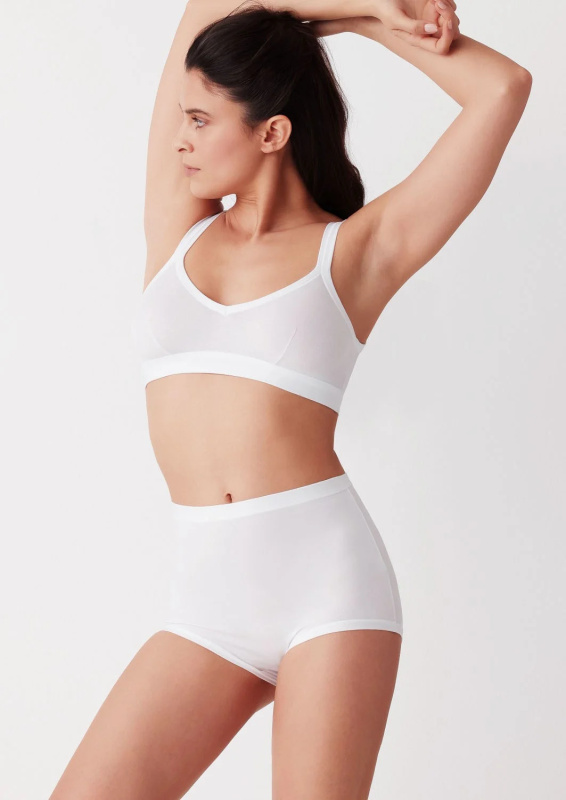 Dámské kalhotky Cotonella GD 367 Maxi Modal M-4XL bianco/bílá 4XL