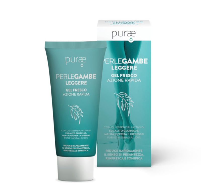 Purae Perlegambe Osvěžující gel na nohy s esenciálními oleji 100 ml