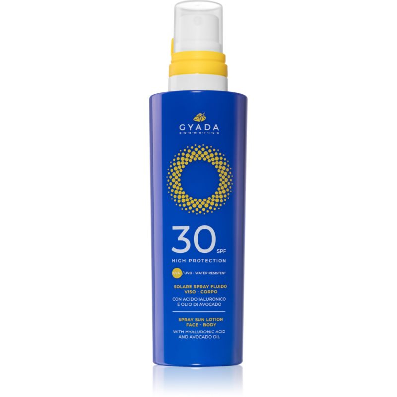 Gyada Cosmetics Solar High Protection ochranný krém na obličej a tělo SPF 30 200 ml