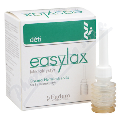 Easylax Mikroklystýr Glycerol heřm./sléz děti 6x3g