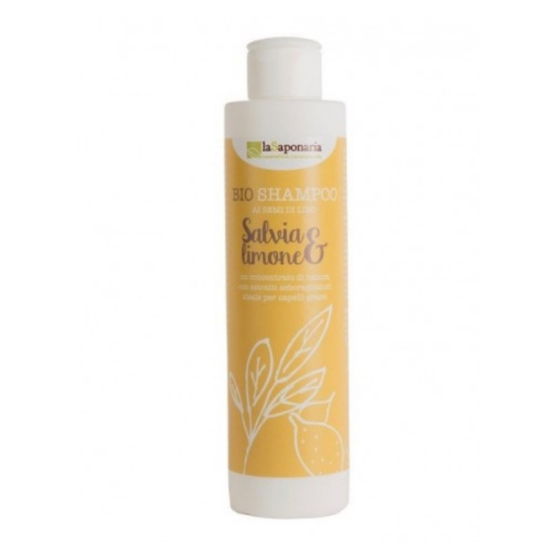 laSaponaria Šampon se šalvějí a citrónem BIO, 200 ml