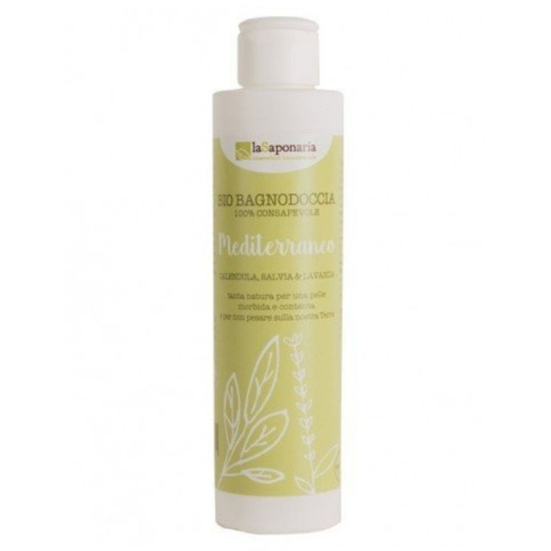 laSaponaria Středomořský sprchový gel BIO- se středomořskými bylinkami, 200 ml