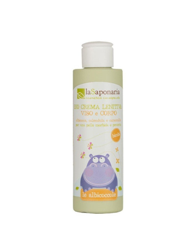 laSaponaria Zklidňující dětský krém na obličej a tělo BIO, 150 ml