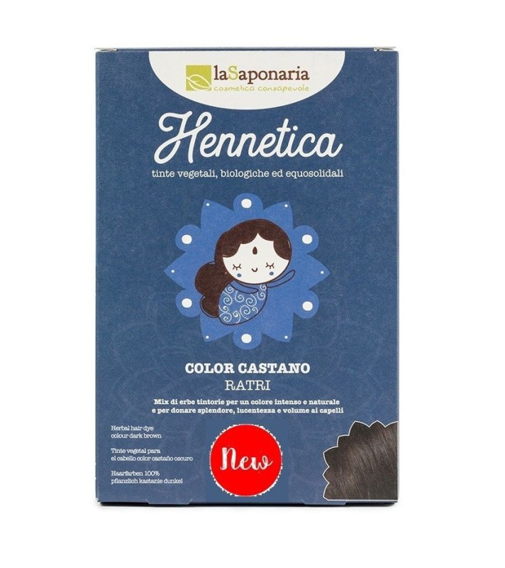 laSaponaria Přírodní barva na vlasy Ratri BIO- tmavý kaštan, 100 g