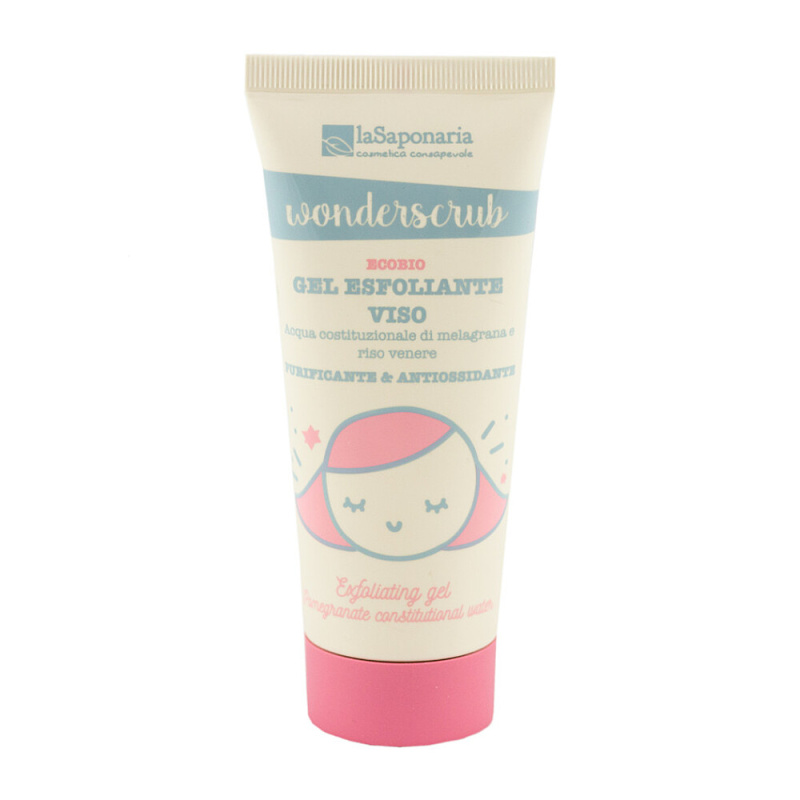 laSaponaria Peelingový gel na obličej WonderScrub BIO, 100 ml
