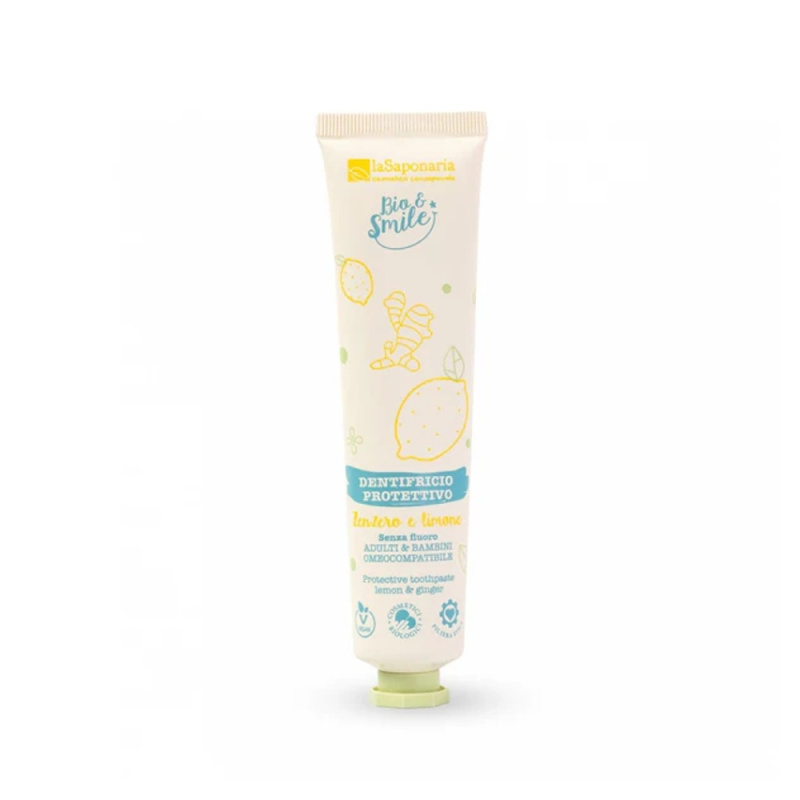 laSaponaria Ochranná zubní pasta - zázvor a citrón BIO, 75 ml