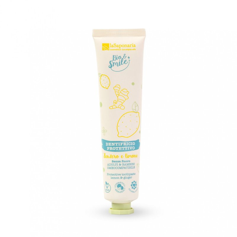 laSaponaria Ochranná zubní pasta - zázvor a citrón BIO, 75 ml